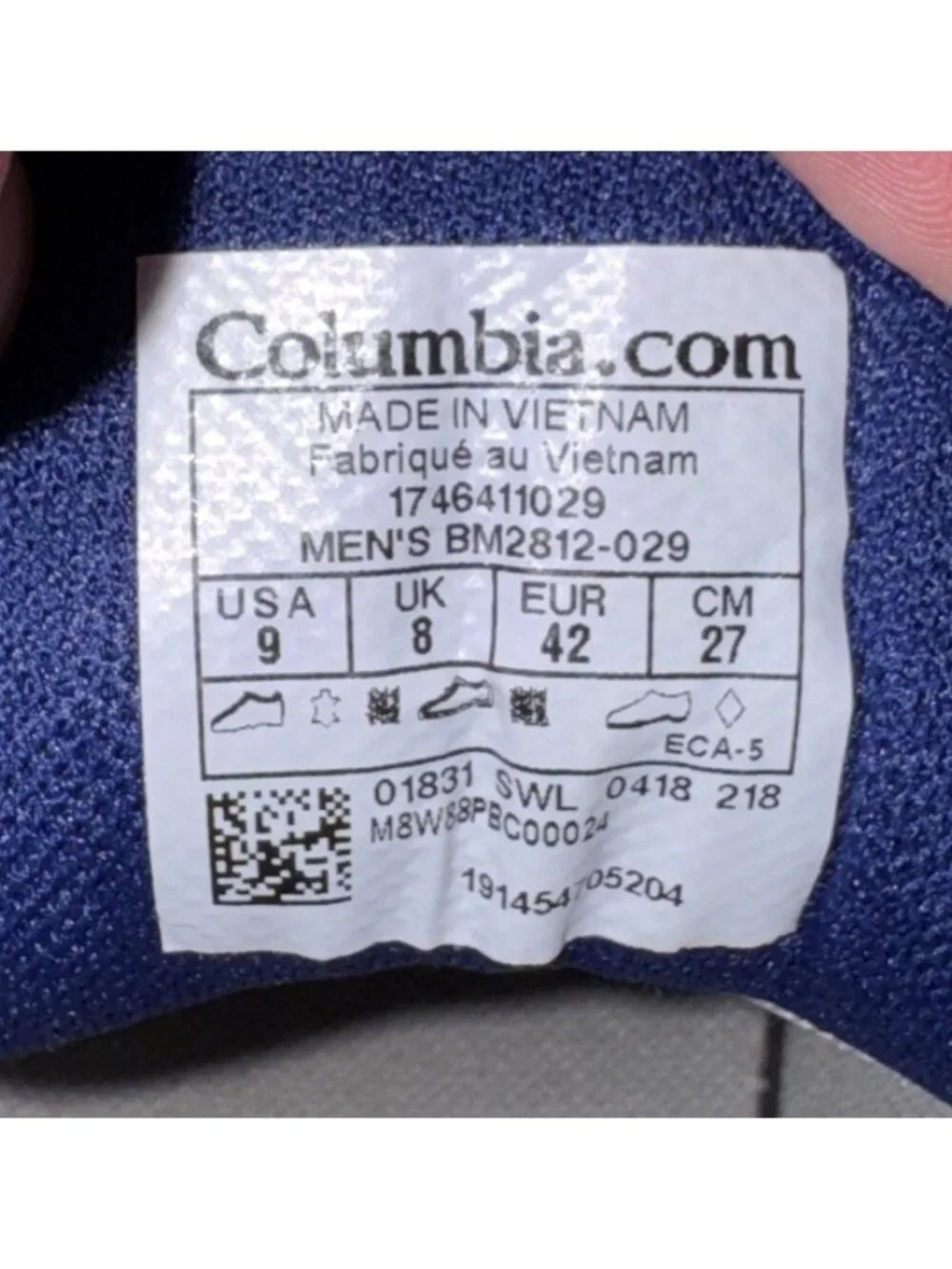 Columbia Newton Ridge Plus II Mens Athletic WP Hiking Trail Boots Size 9 Gray